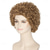 cheap Historical Wigs-Women Short Curly Wig Strawberry Blonde Brown Cosplay Party Wig Halloween Wigs