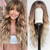 cheap Synthetic Trendy Wigs-Ombre Blonde Wigs with Bangs Long Curly Wig for Women Blonde Long Wavy Wig Synthetic Hair Wig for Party Cosplay Daily Use 24IN