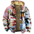 cheap Ugly Christmas Sweater &amp; T-Shirts-Christmas Cosplay Outerwear Zip-Up Hoodie Anime Graphic Outerwear For Men&#039;s Women&#039;s Unisex Adults&#039; 3D Print 100% Polyester Party Festival