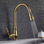 cheap Pullout Spray-Kitchen Sink Mixer Faucet with Pull Out Sprayer, High Arc Brass Silver/Coffee Single Handle One Hole Oil-rubbed Bronze Pull Down Tall Kitchen Taps with Hot and Cold Water Hose