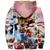 cheap Ugly Christmas Sweater &amp; T-Shirts-Christmas Cosplay Outerwear Zip-Up Hoodie Anime Graphic Outerwear For Men&#039;s Women&#039;s Unisex Adults&#039; 3D Print 100% Polyester Party Festival