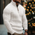 cheap Men&#039;s Pullover Sweater-Men&#039;s Pullover Sweater Jumper Cable Knit Regular Knitted Quarter Zip Plain Stand Collar Modern Contemporary Xmas Work Clothing Apparel Winter Black White M L XL