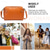 baratos Malas com Alça-bolsa de ombro e clutch vintage feminina de couro com três camadas – design com vários compartimentos para uso casual, profissional e em viagens