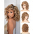 cheap Synthetic Trendy Wigs-14 inch Short Curly Wavy Bob Wigs for Women Ombre Blonde Wavy Wigs with Side Bangs Synthetic Hair Wig