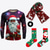cheap Men&#039;s Christmas T shirt-Graphic Bowknot Fashion Designer Casual Men&#039;s 3D Print T shirt Tee Sports Outdoor Holiday Going out T shirt Dark Green Green Rose Red Long Sleeve Crew Neck Shirt Spring &amp;  Fall Clothing