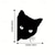 cheap Car Stickers-2pcs Car Black Cat Peeking Sticker Funny Vinyl Decal Car Styling Decoration Accessories Auto Exterior Decor For Car