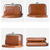 cheap Card Holders &amp; Cases-2023 Women New Retro Genuine Leather Rivet Short Wallet Zipper Coin Card Holder Female Coin Clutch Wallets Purse Money Bag