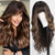 cheap Synthetic Trendy Wigs-Ombre Blonde Wigs with Bangs Long Curly Wig for Women Blonde Long Wavy Wig Synthetic Hair Wig for Party Cosplay Daily Use 24IN