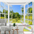 cheap Landscape Tapestry-Double Window View Hanging Tapestry Wall Art Large Tapestry Mural Decor Photograph Backdrop Blanket Curtain Home Bedroom Living Room Decoration