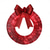 cheap Decorative Lights-20inch Christmas Wreath with Light Iron Luminous Bow Garland LED Light-up Warm White Light Scene Decoration 30/40/50cm AA Battery Powered