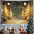 cheap Landscape Tapestry-Tree Golden Street Hanging Tapestry Wall Art Large Tapestry Mural Decor Photograph Backdrop Blanket Curtain Home Bedroom Living Room Decoration