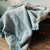 Χαμηλού Κόστους Σπίτι-μπλε πλυμένο χρώμα λινό κουβέρτα ριχτάρι με κρόσσια για καναπέ/κρεβάτι/καναπέ/δώρο, φυσικό πλυμένο λινάρι μονόχρωμο μαλακό αναπνεύσιμο, φιλόξενο boho διακόσμηση σπιτιού