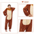abordables Disfraces para parejas y grupos-Niños Adulto Animal Caricatura Traje de grupo Vestimenta Nocturna Camuflaje Disfraz de carnaval Dinosaurio León Pijamas de una pieza Pijamas Kigurumi Estilo lindo por Hombre y mujer Niños y niñas