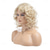 cheap Older Wigs-Short Curly Blonde Wig for Women Soft Synthetic Heat Resistant Party Costumes Halloween Wigs