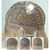 cheap Synthetic Trendy Wigs-Synthetic Brown Ombre Blonde Wigs With Bangs Natural Soft Straight Layered Hair Wig For Women Daily Party High Density Heat Resistant