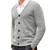 billige cardigangenser for menn-Herre Genser Cardigan Genser Riflet Strikke Strikket عادي V-hals Mote Fritid Sport Dagligdagstøy Klær Vår &amp; Vinter Vinrød Svart M L XL