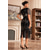 economico Abiti degli anni '20-set con vestito stile flapper fascia con piume guanti lunghi da opera collana orecchini bocchino bocchino da donna anni '20 ruggenti anni '20 ragazza flapper abiti da cocktail in maschera costume del