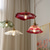 economico Luci Isola cucina-lampada a sospensione in vetro isola della cucina apparecchio di illuminazione, lampada da soffitto a sospensione in stile paralume in vetro viola, sala da pranzo camera da letto bar rustico lampadario a sospensione e27
