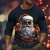 cheap Men&#039;s Christmas T shirt-Graphic Santa Claus Fashion Designer Casual Men&#039;s 3D Print T shirt Tee Sports Outdoor Holiday Going out Christmas T shirt Black Red Burgundy Long Sleeve Crew Neck Shirt Spring &amp;  Fall Clothing Apparel