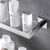 cheap Shower Caddy-Shower Caddy Bathroom Shelf Adorable Creative Contemporary Modern Stainless Steel Tempered Glass Metal 1PC - Bathroom Wall Mounted