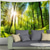 cheap Forest Tapestry-Landscape Forest Sunshine Hanging Tapestry Wall Art Large Tapestry Mural Decor Photograph Backdrop Blanket Curtain Home Bedroom Living Room Decoration