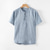 رخيصةأون قمصان الكتان الرجالية-100% كتان رجالي قميص قميص كتان أبيض أزرق البيج كم قصير سهل رقبة عالية مدورة الصيف الأماكن المفتوحة مناسب للبس اليومي ملابس