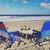 preiswerte Barausstattung-Weintisch im Freien, runder klappbarer Weintisch, Picknick-Campingtisch aus Holz, Strandtisch, Champagner-Picknicktisch für draußen, Park, Rasen, Strand, Picknick, Weinglashalter, Reisen
