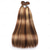 voordelige 3 bundels menselijk haarweefsels-highlights haarbundels maagdelijk steil menselijk haar 3 bundels ombre honingblond p4/27 kleur