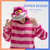 cheap Onesie Costumes-Adults&#039; Kigurumi Pajamas Cat Chesire Cat Animal Striped Onesie Pajamas Polar Fleece Cosplay For Men and Women Halloween Animal Sleepwear Cartoon Festival / Holiday Costumes / Leotard / Onesie