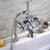 levne Vanové baterie-Vanová baterie - Moderní soudobé Galvanicky potažený Římská vana Keramický ventil Bath Shower Mixer Taps