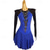 baratos Vestidos de Patinação Artística-Vestidos para Patinação Artística Mulheres Para Meninas Patinação no Gelo Vestidos Azul Real Patchwork Sem costas Com Transparência Elastano Elasticidade Alta Treino Competição Roupa para Patinação