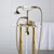 abordables Grifería para bañera-Grifo de bañera - Retro Antiguo Galvanizado De Pie Válvula Cerámica Bath Shower Mixer Taps