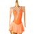 cheap Figure Skating Dresses-Figure Skating Dress Women&#039;s Girls&#039; Ice Skating Dress Orange Rose Red Patchwork Open Back Mesh High Elasticity Training Competition Skating Wear Classic Crystal / Rhinestone Long Sleeve Ice Skating