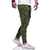 cheap Cargo Pants-Men&#039;s Cargo Pants Trousers Elastic Waist Elastic Cuff Plain Comfort Breathable Daily Sports Black White