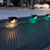cheap Outdoor Wall Lights-4pcs Solar Outdoor Deck Lights Waterproof Courtyard Garden Scenic Villa Park Light Balcony Stairs Wall And Railings Decorated With Solar Night Lights