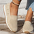 cheap Women&#039;s Sneakers-Women&#039;s Sneakers Slip-Ons Comfort Shoes Daily Flat Heel Round Toe Fashion Casual Comfort Walking Tissage Volant Loafer Black Dark Blue Beige