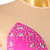cheap Figure Skating Dresses-Figure Skating Dress Women&#039;s Girls&#039; Ice Skating Dress Orange Rose Red Patchwork Open Back Mesh High Elasticity Training Competition Skating Wear Classic Crystal / Rhinestone Long Sleeve Ice Skating