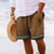 baratos Shorts de praia-Homens Calção Shorts de verão Shorts de praia Com Cordão Cintura elástica Impressão 3D Gráfico Coqueiro Geometria Respirável Macio Curto Casual Diário Feriado Roupa de rua Havaiana Branco Azul