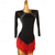 cheap Figure Skating Dresses-Figure Skating Dress Women's Girls' Ice Skating Dress Black Tassel Open Back Mesh High Elasticity Training Competition Skating Wear Classic Long Sleeve Ice Skating Figure Skating