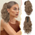 cheap Ponytails-Claw Clip Ponytail Extension 14&#039;&#039; Short Wavy Ponytail Hair Extensions for Women Curly Gray Thick Soft Synthetic Clip in Fake Pony Tails Hairpieces Daily Halloween