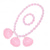 abordables Accessoires portables-Accessoires de figurine rose, chapeau de pêcheur, sac, boucles d&#039;oreilles, collier, bracelet, nœud, accessoires pour cheveux