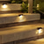 cheap Outdoor Wall Lights-4pcs Solar Outdoor Deck Lights Waterproof Courtyard Garden Scenic Villa Park Light Balcony Stairs Wall And Railings Decorated With Solar Night Lights