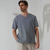 economico camicie di lino da uomo-100% lino Per uomo Camicia camicia di lino Bianco Grigio Manica corta Liscio A V Estate Esterno Giornaliero Abbigliamento