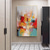 cheap Abstract Paintings-Handmade Oil Painting Canvas Wall Art Decoration Modern Abstract for Home Decor Rolled Frameless Unstretched Painting