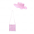 abordables Accessoires portables-Accessoires de figurine rose, chapeau de pêcheur, sac, boucles d&#039;oreilles, collier, bracelet, nœud, accessoires pour cheveux