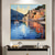 cheap Landscape Paintings-Handmade Oil Painting Canvas Wall Art Decor Original sailboat art Home Decor With Stretched FrameWithout Inner Frame Painting