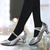 cheap Women&#039;s Heels-Women&#039;s Heels Pumps Vintage Shoes Comfort Shoes Party Outdoor Daily Kitten Heel Round Toe Elegant Vintage Fashion Leather Cowhide Buckle Ankle Strap Silver Dark Red Black