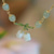 cheap Statues-Lily Of The Valley Bracelet, Green Beaded Flower Pendant Bracelet, Exquisite Vintage Accessories, Women Girls Jewelry, Bachelorette Party Decor, Wedding Anniversary Party Favors, Birthday Party Decor,