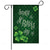 cheap Saint Patrick&#039;s Day-Saint Patrick Day Garden Flag 12x18Inch Outdoor Decorations Welcome Garden Patio Flag Lucky Clover Pot of Gold Green Yard Flag Double Sided Holiday Outdoor Flags 1pc