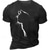 cheap Men&#039;s Graphic T Shirt-Men&#039;s Animal Cat T Shirt Tee Top 100% Cotton Short Sleeve Graphic Shirt Black White Army Green Comfortable Tee Sports Outdoor Holiday Fashion Designer Clothing